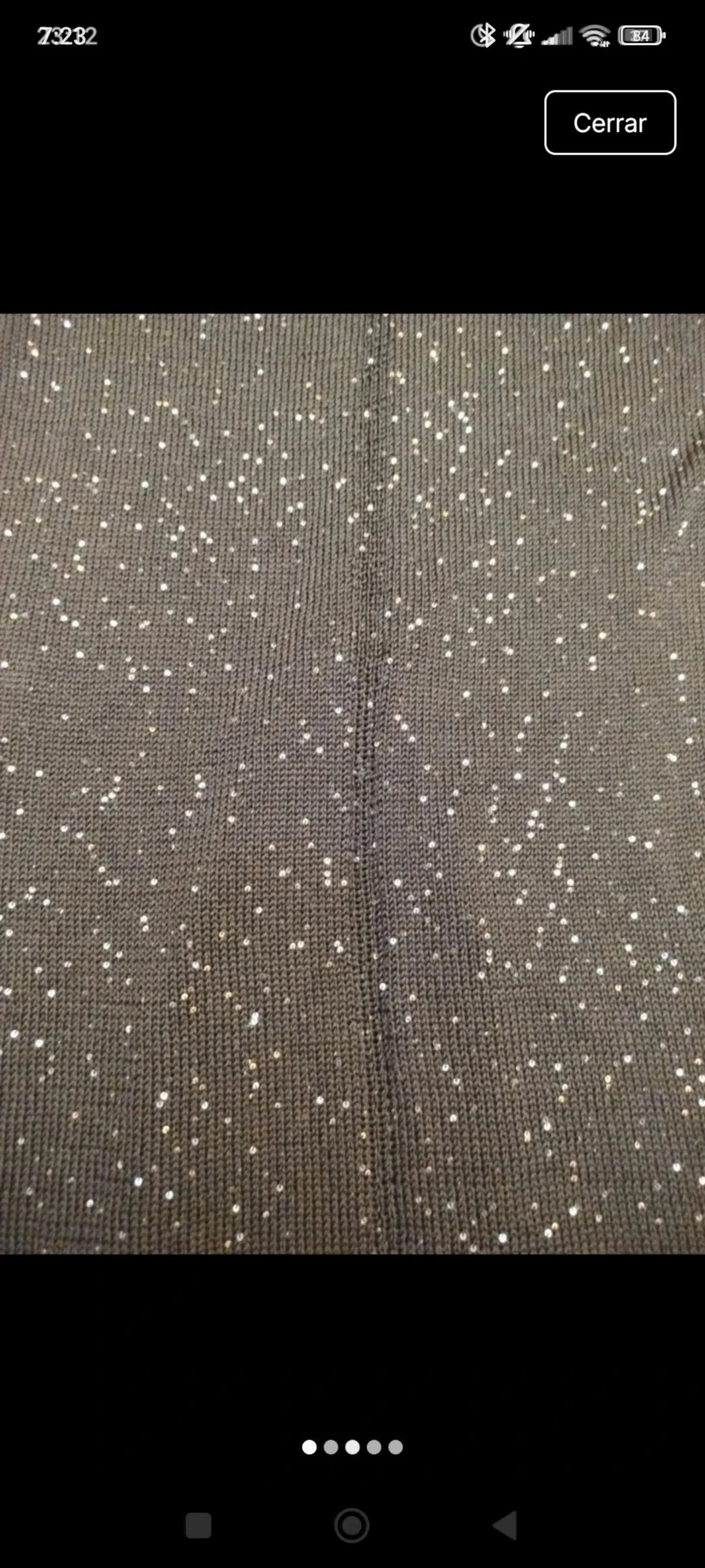 Vestido negro de punto con lentejuelas t.l. mango. Sin estrenar – photo 4